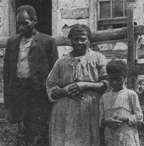 Hiram, Rosella, and Leanna Price, Scotland Farm, c. 1890 Waterford VA