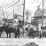 The tanyard in 1900 (opposite the Mill in Waterford VA)