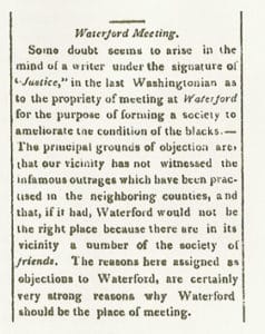 Meeting to ameliorate the conditions of the blacks