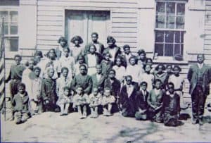 Mr. Winton Walker and his pupils, circa 1920 at Wterford Virginia in Loudoun County