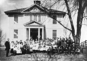 Old School in 1911 in Waterford VA